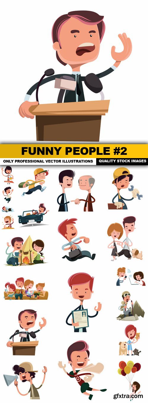 Funny People #2 - 20 Vector