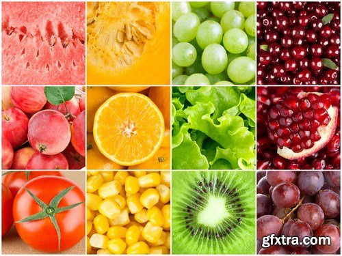 Collection with different fruits 16X JPEG