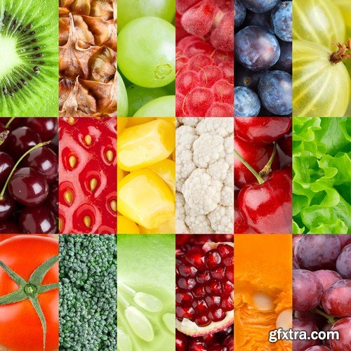 Collection with different fruits 16X JPEG