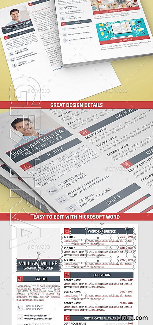 GraphicRiver - Professional Resume 12952982