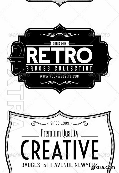 GraphicRiver - Retro Badges col6 4523676