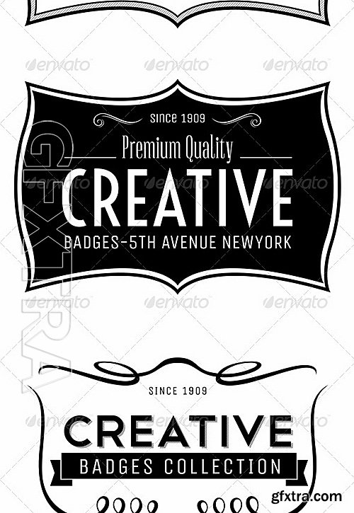 GraphicRiver - Retro Badges col6 4523676