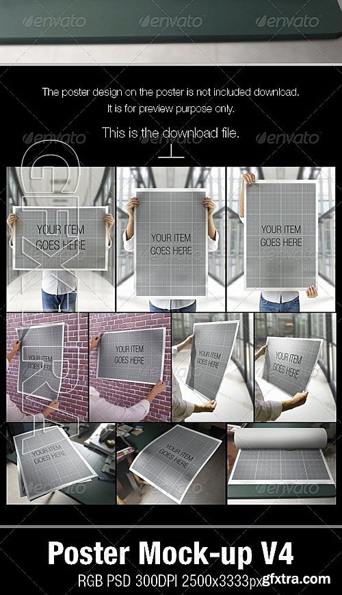 GraphicRiver - Poster Mock-Up V4 5107575