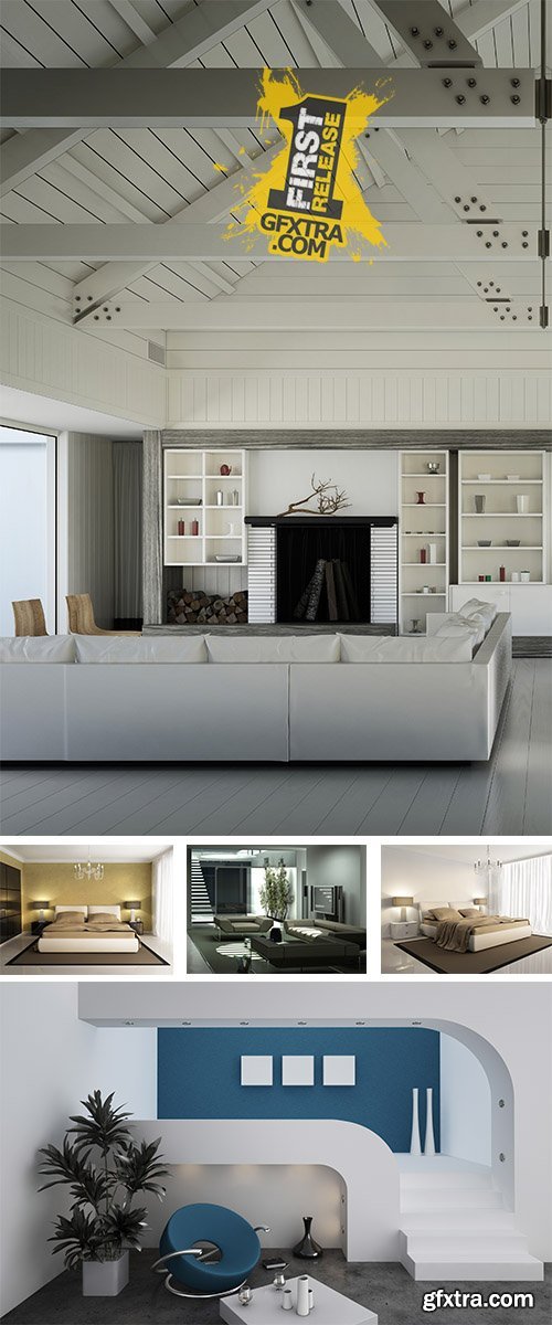 Stock Photo: Modern Apartment, Interior 14