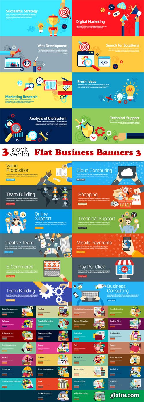 Vectors - Flat Business Banners 3