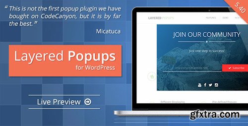 CodeCanyon - Layered Popups for WordPress v5.32 - 5978263