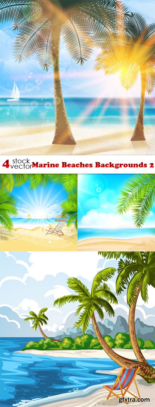 Vectors - Marine Beaches Backgrounds 2