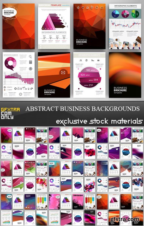 Abstract Business Backgrounds - 9 EPS