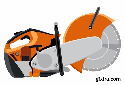 Collection vector picture power circular saw 25 HQ Jpeg