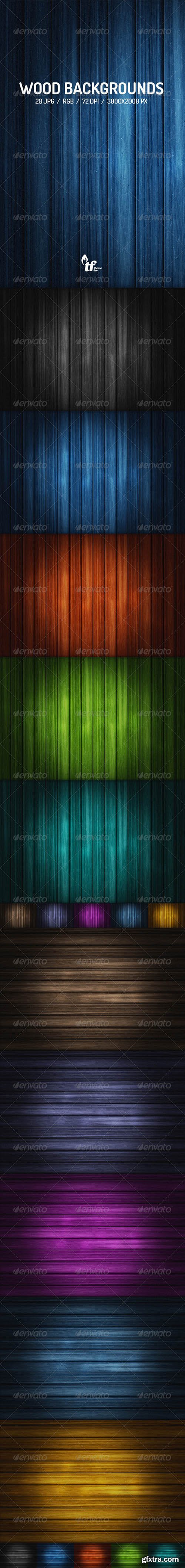 GraphicRiver 20 Wood Backgrounds 7790683