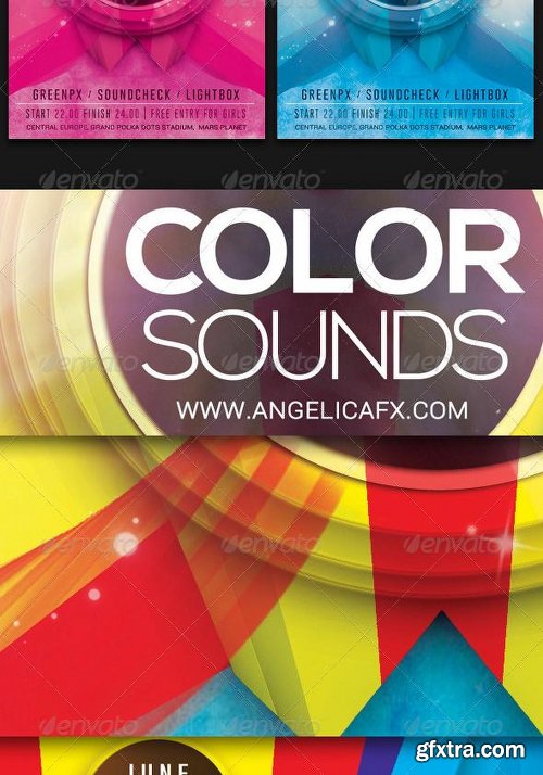 GraphicRiver Color Sounds Flyer Template 7335407