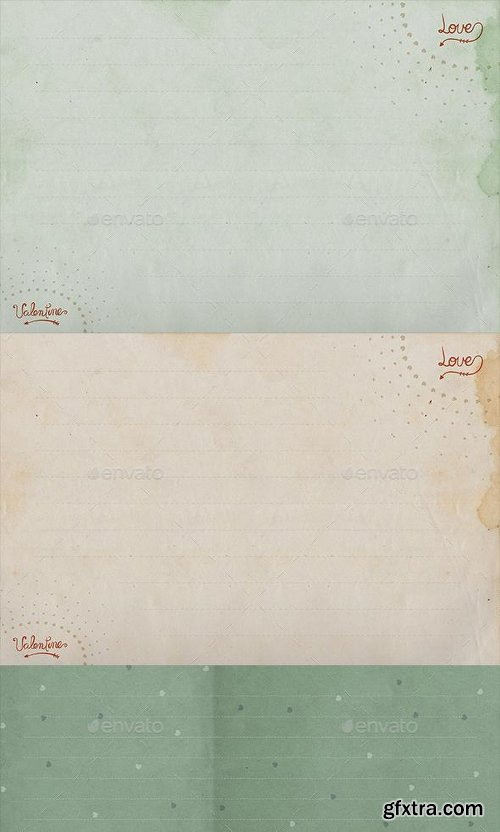 GraphicRiver 20 Valentine Letter Papers 14334121