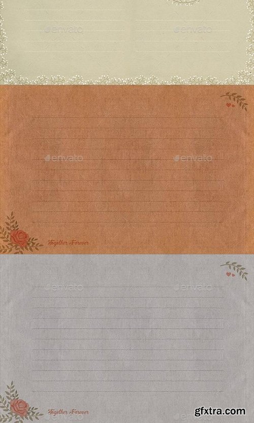 GraphicRiver 20 Valentine Letter Papers 14334121