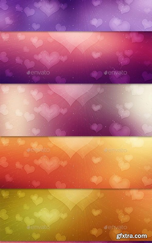 GraphicRiver 25 Abstract Valentine Backgrounds 14381937