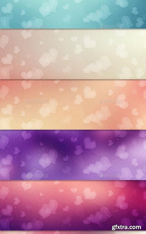 GraphicRiver 25 Abstract Valentine Backgrounds 14381937