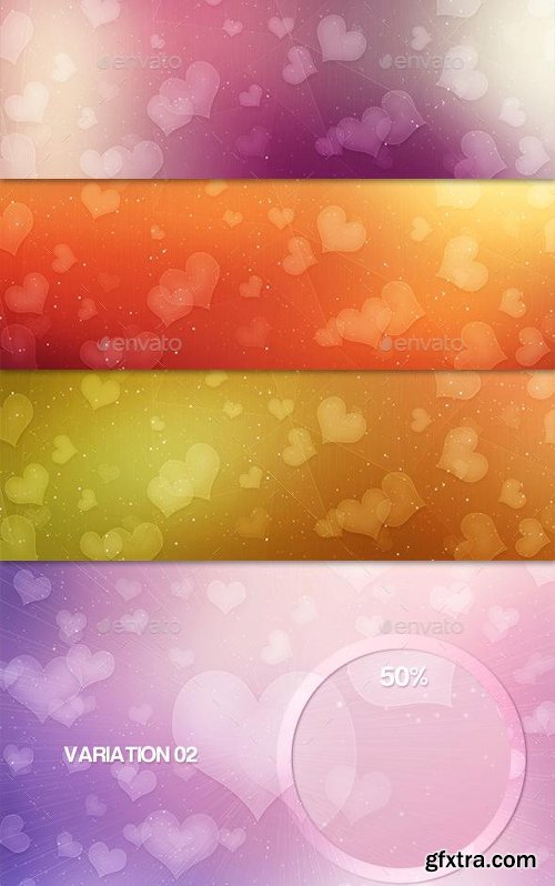 GraphicRiver 25 Abstract Valentine Backgrounds 14381937