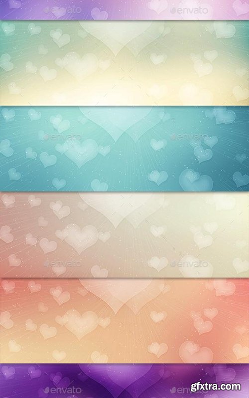 GraphicRiver 25 Abstract Valentine Backgrounds 14381937