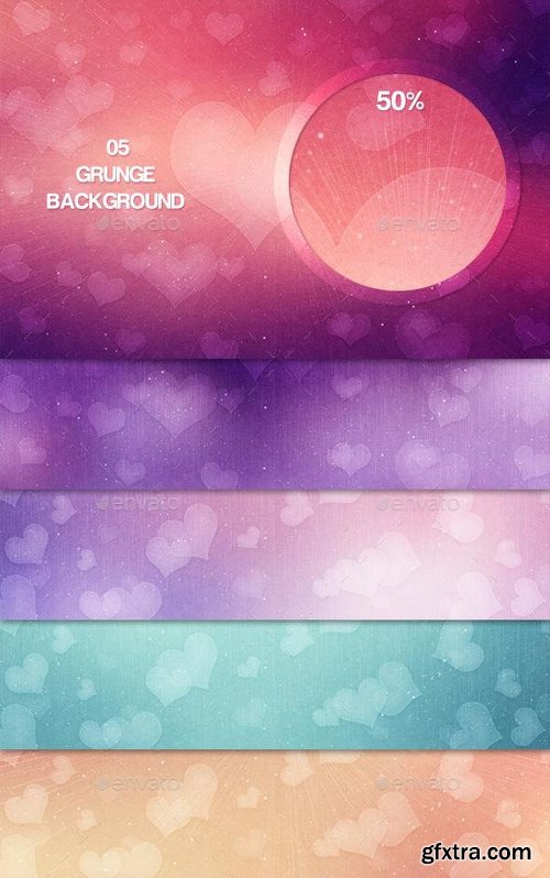 GraphicRiver 25 Abstract Valentine Backgrounds 14381937