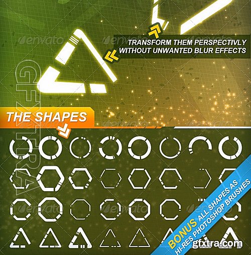 GraphicRiver - Hi-Tech HUD Shapes Vol2 1987678