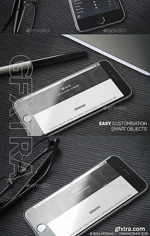 GraphicRiver - iPhone 6 Closeup Mockups Business 12088208