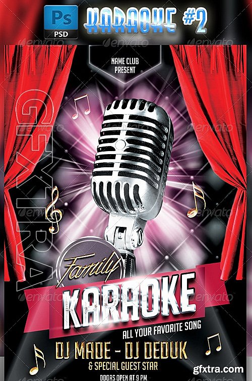 GraphicRiver - Karaoke Flyer Template #2 7836787