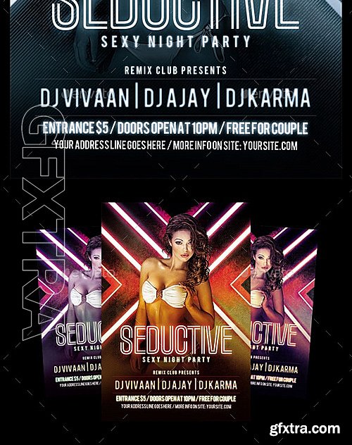 GraphicRiver - Seductive Sexy Night Party Flyer 12797188