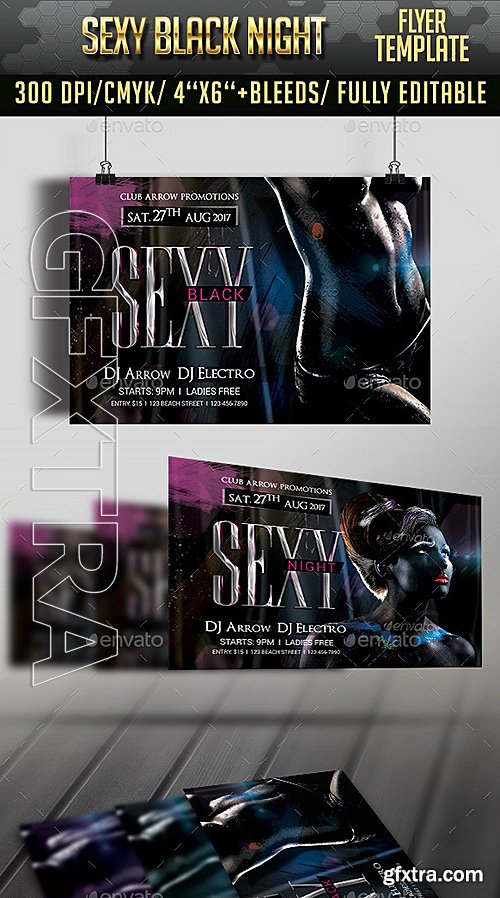 GraphicRiver - Sexy Black Night Flyer 12154703