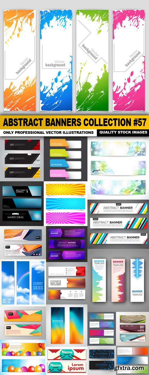 Abstract Banners Collection #57 - 20 Vectors