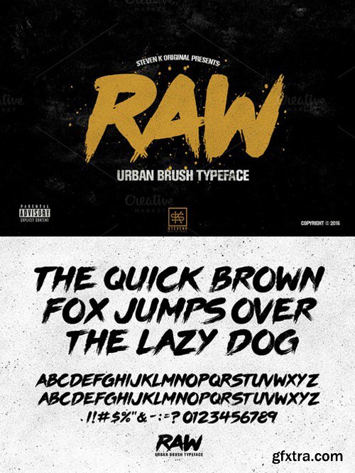 CM - RAW - Urban Brush Typeface 501787