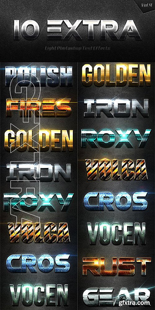 GraphicRiver - 10 Extra Light Text Effects Vol4 14469728