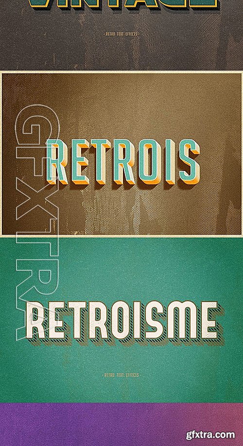 GraphicRiver - Retro Vintage Text Style Vol4 14491534