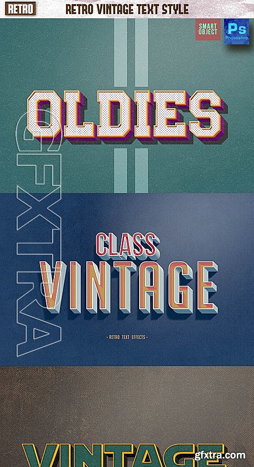 GraphicRiver - Retro Vintage Text Style Vol4 14491534