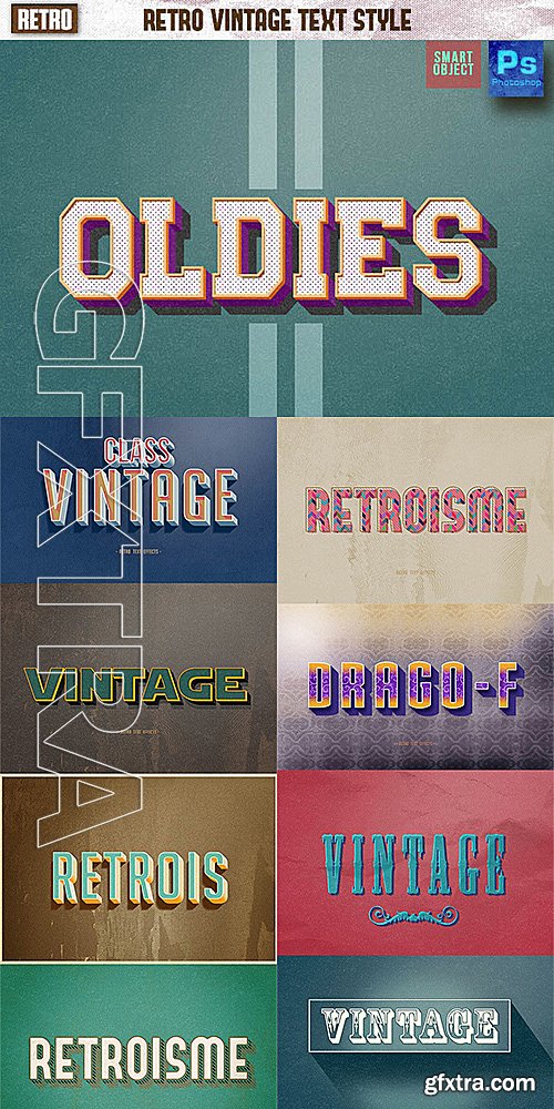 GraphicRiver - Retro Vintage Text Style Vol4 14491534