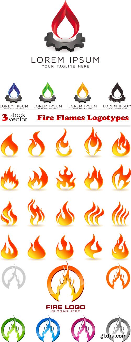 Vectors - Fire Flames Logotypes