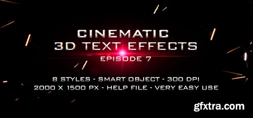 GraphicRiver Cinematic Title Text Effects Vol 7 13454973