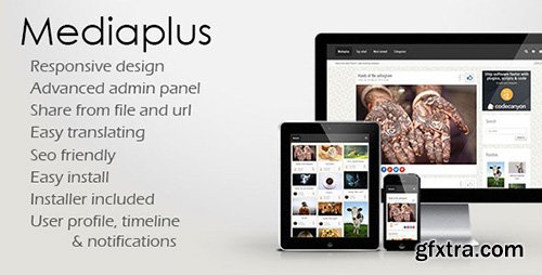 CodeCanyon - Mediaplus v1.0.0 - Media Sharing Script - 11561819