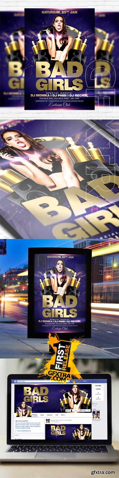 Bad Girls – Flyer Template + Facebook Cover