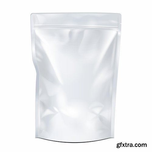 Collection of vector image plastic bag packing box 25 EPS