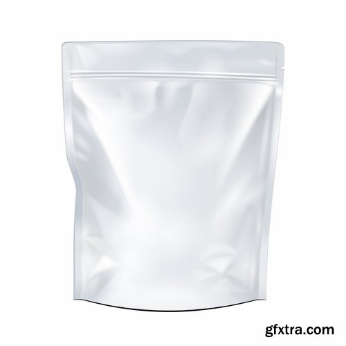 Collection of vector image plastic bag packing box 25 EPS