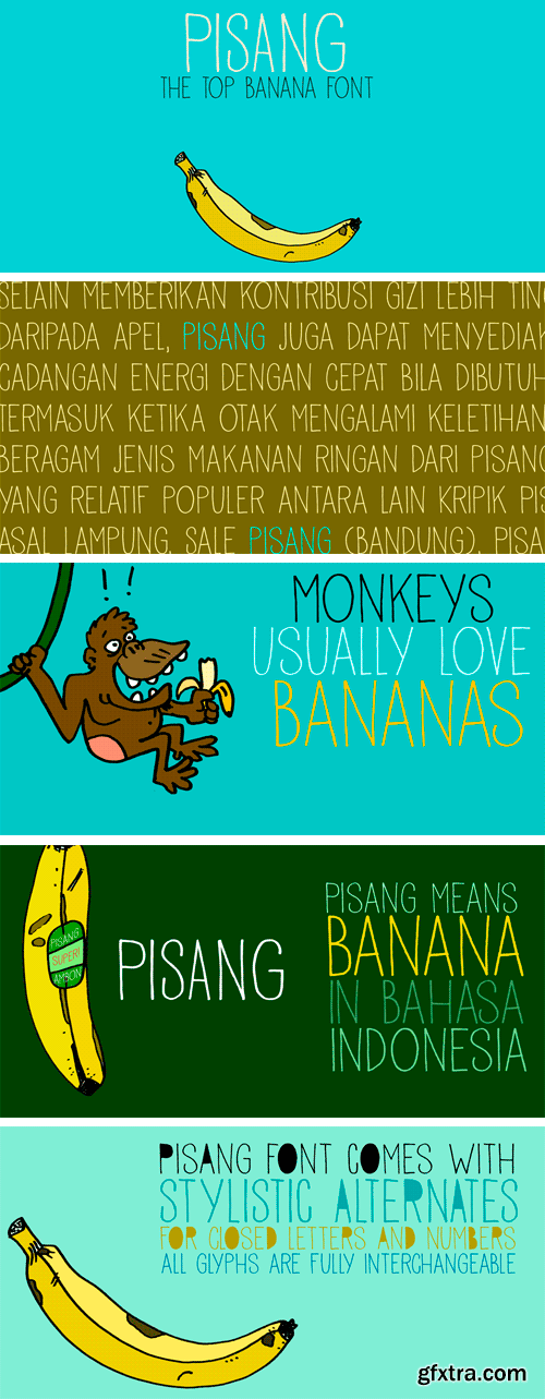 Pisang Font Family