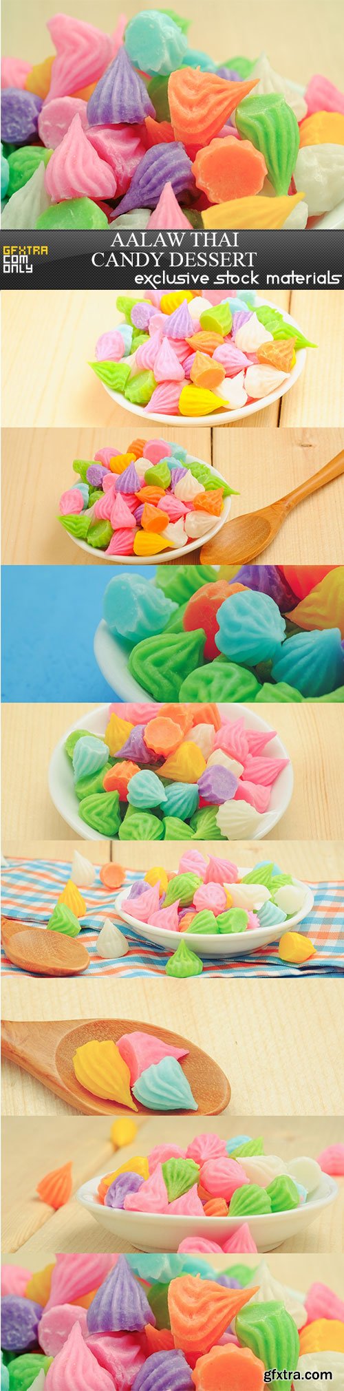 Aalaw thai candy dessert, 8 x UHQ JPEG