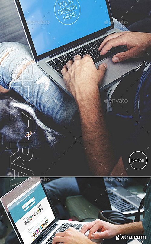 GraphicRiver - Laptop Mockup Freelancer Theme 12248494