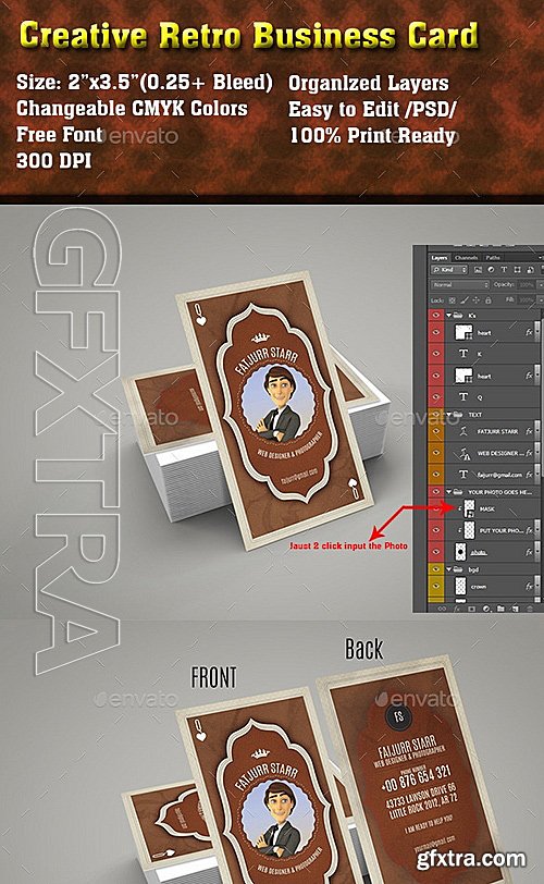 GraphicRiver - Creative Retro Business Card 12453698