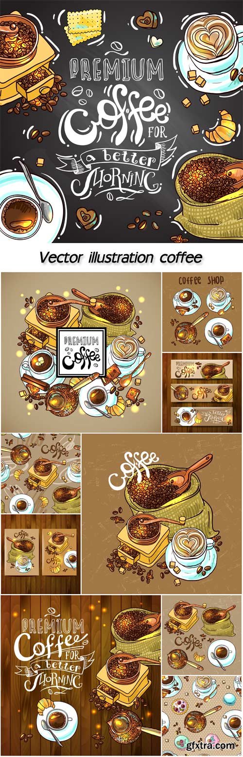 Sketch vector illustration coffee