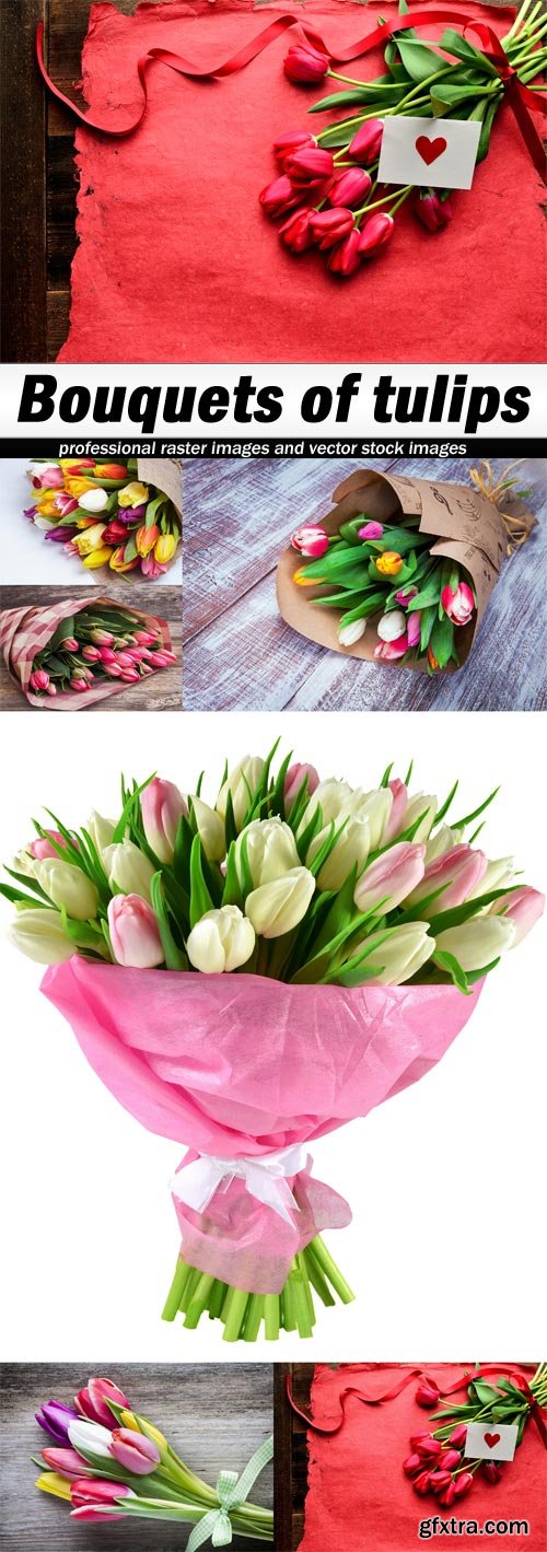 Bouquets of tulips