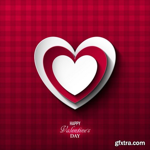 Background Love valentine's day cards 20x EPS