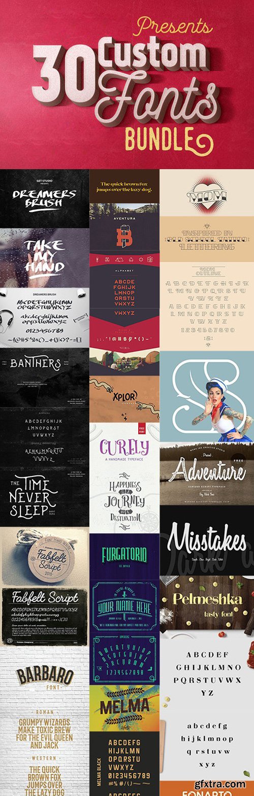 30 Custom Fonts