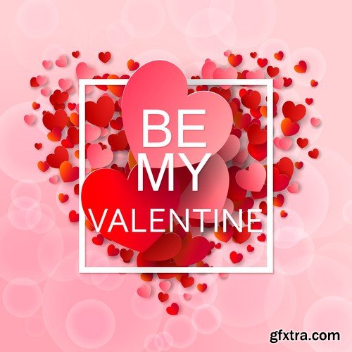 Background Valentine's Day cards 20x EPS