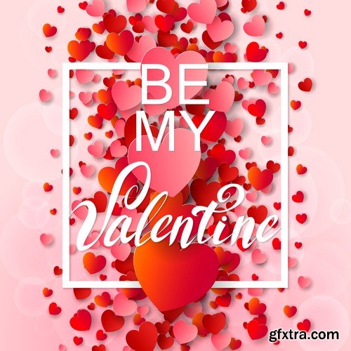 Background Valentine's Day cards 20x EPS