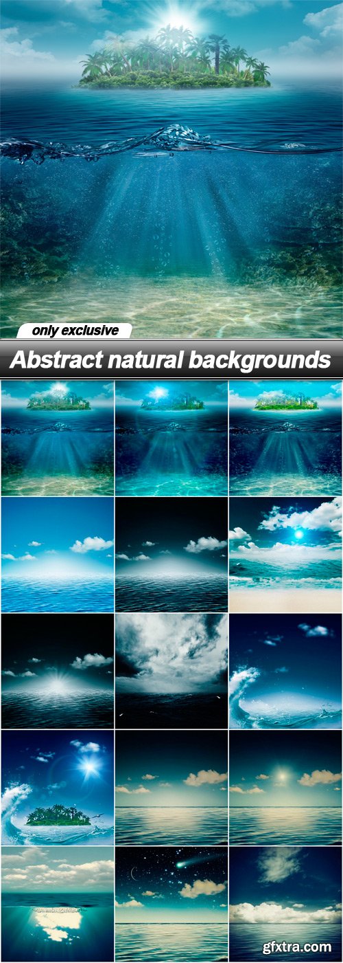 Abstract natural backgrounds - 15 UHQ JPEG